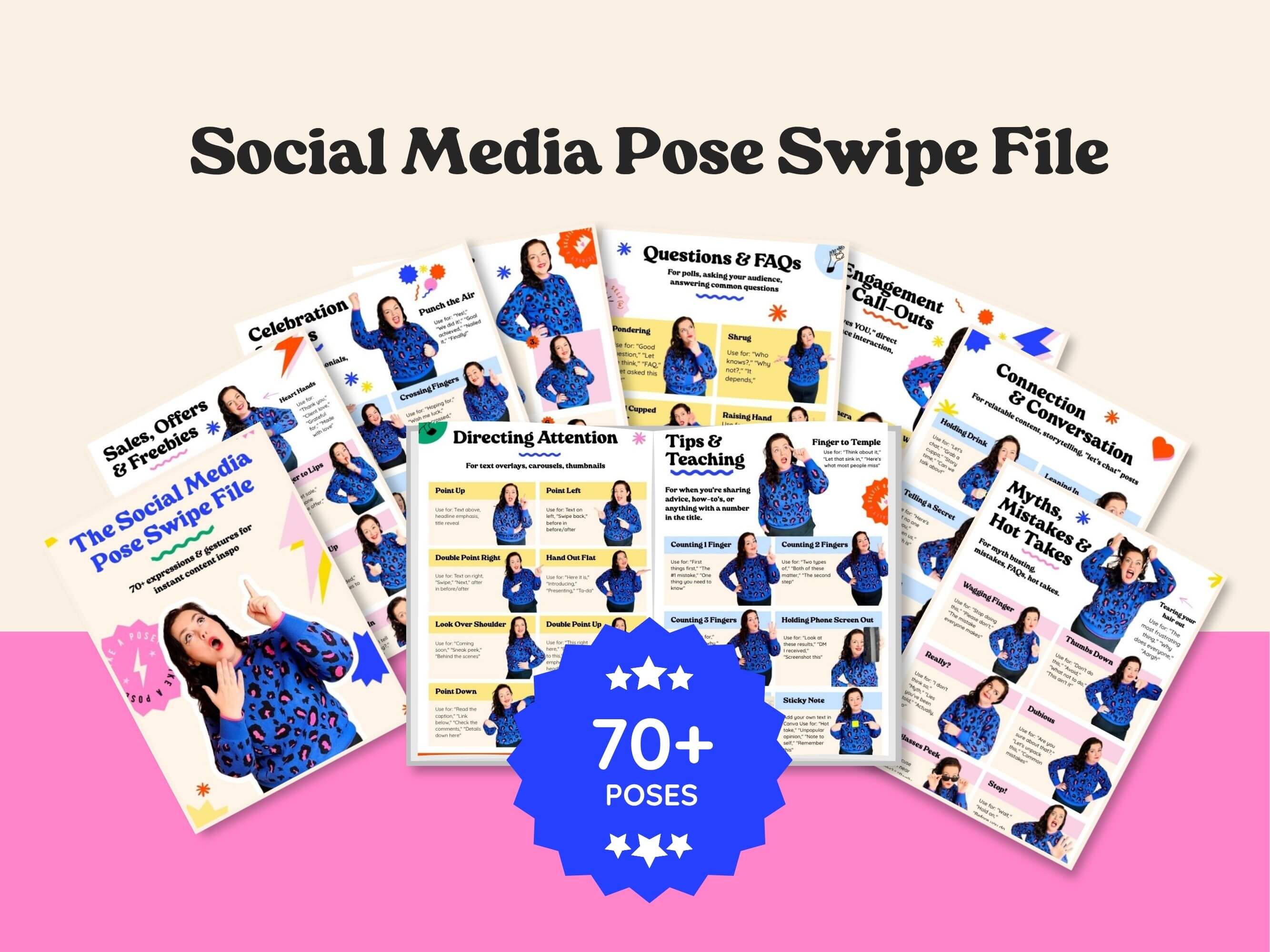 Social Media Pose Swipe File