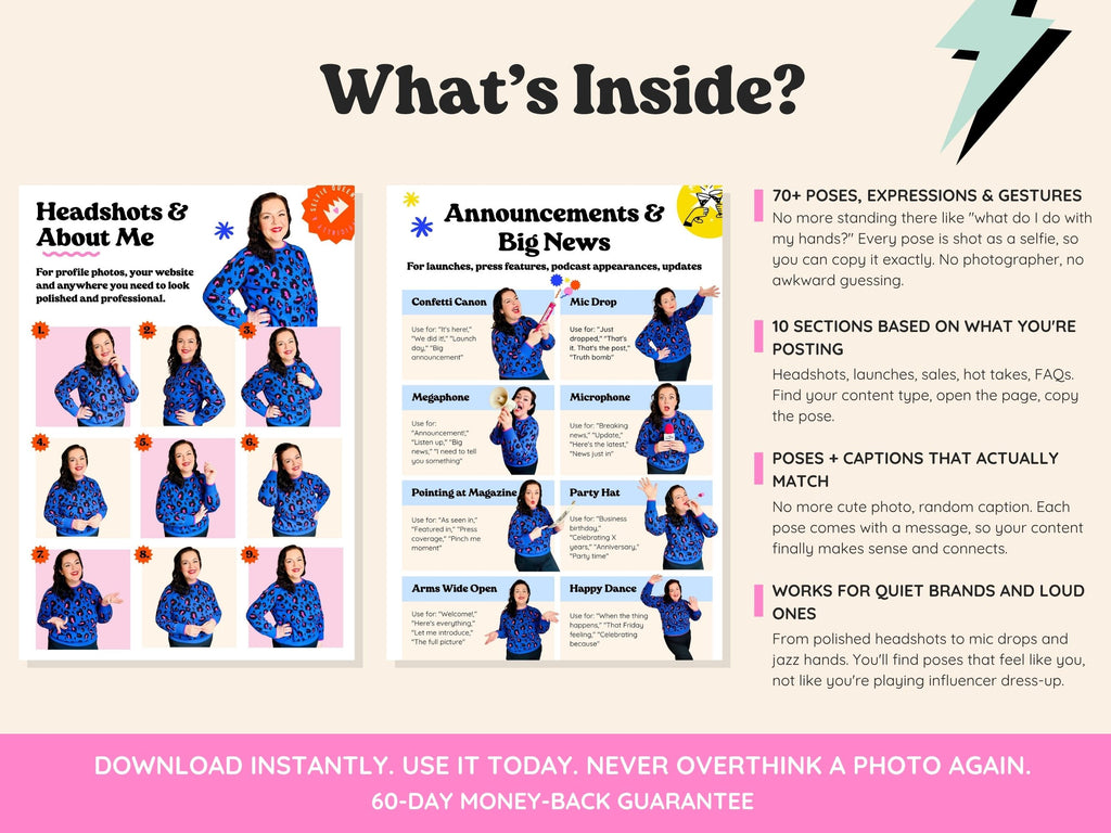 Social Media Pose Swipe File