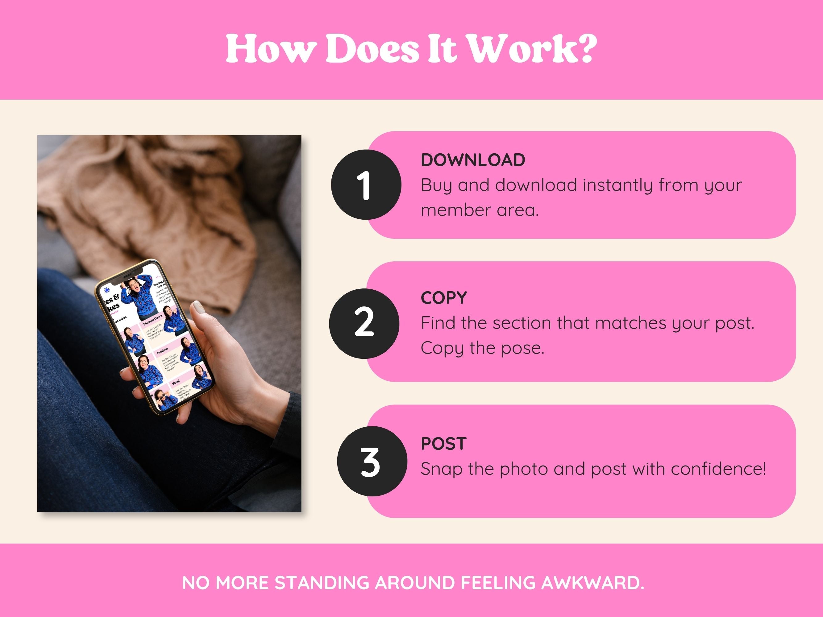 Social Media Pose Swipe File