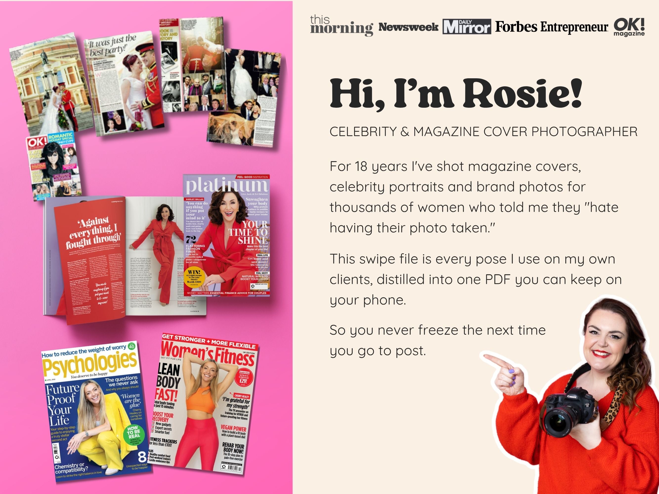 Social Media Pose Swipe File